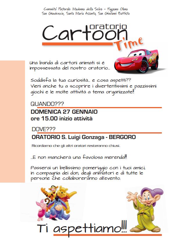 oratorio time gennaio 2013