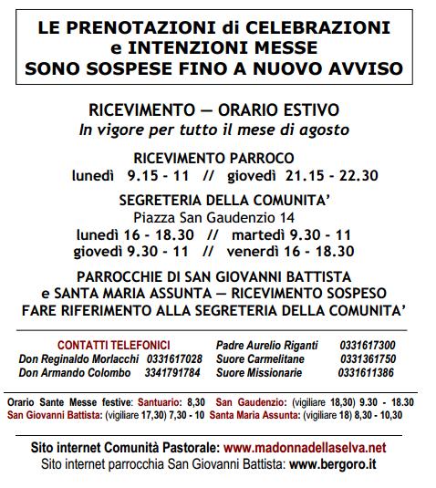 sospensione prenotazmesse
