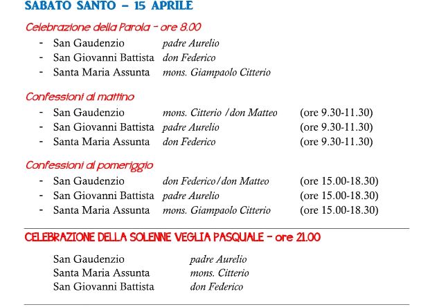 sabato santo