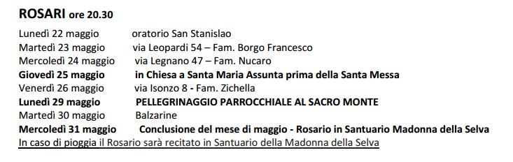 rosari iv settimana