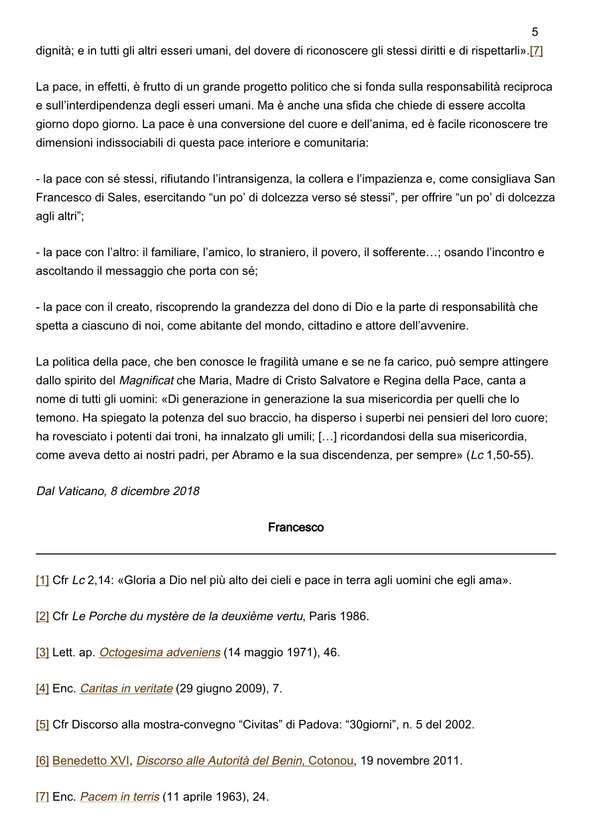 papa-francesco_20181208_messaggio-52giornatamondiale-pace20195
