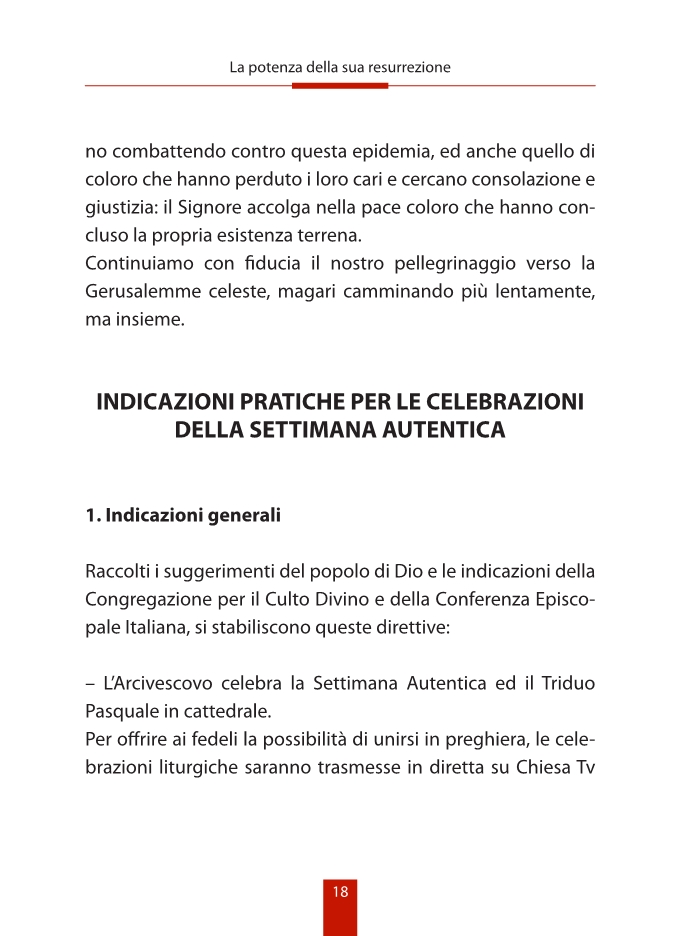Messaggio per la Pasqua 2020 Arcivescovo19