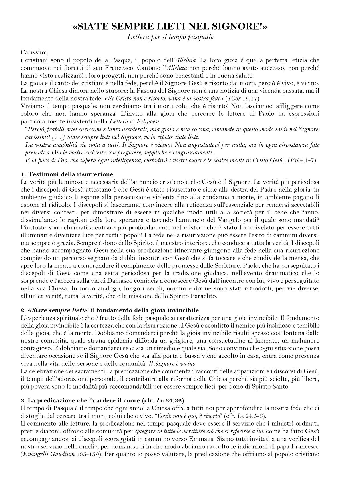 Lettera arcivescovo tempo di Pasqua3