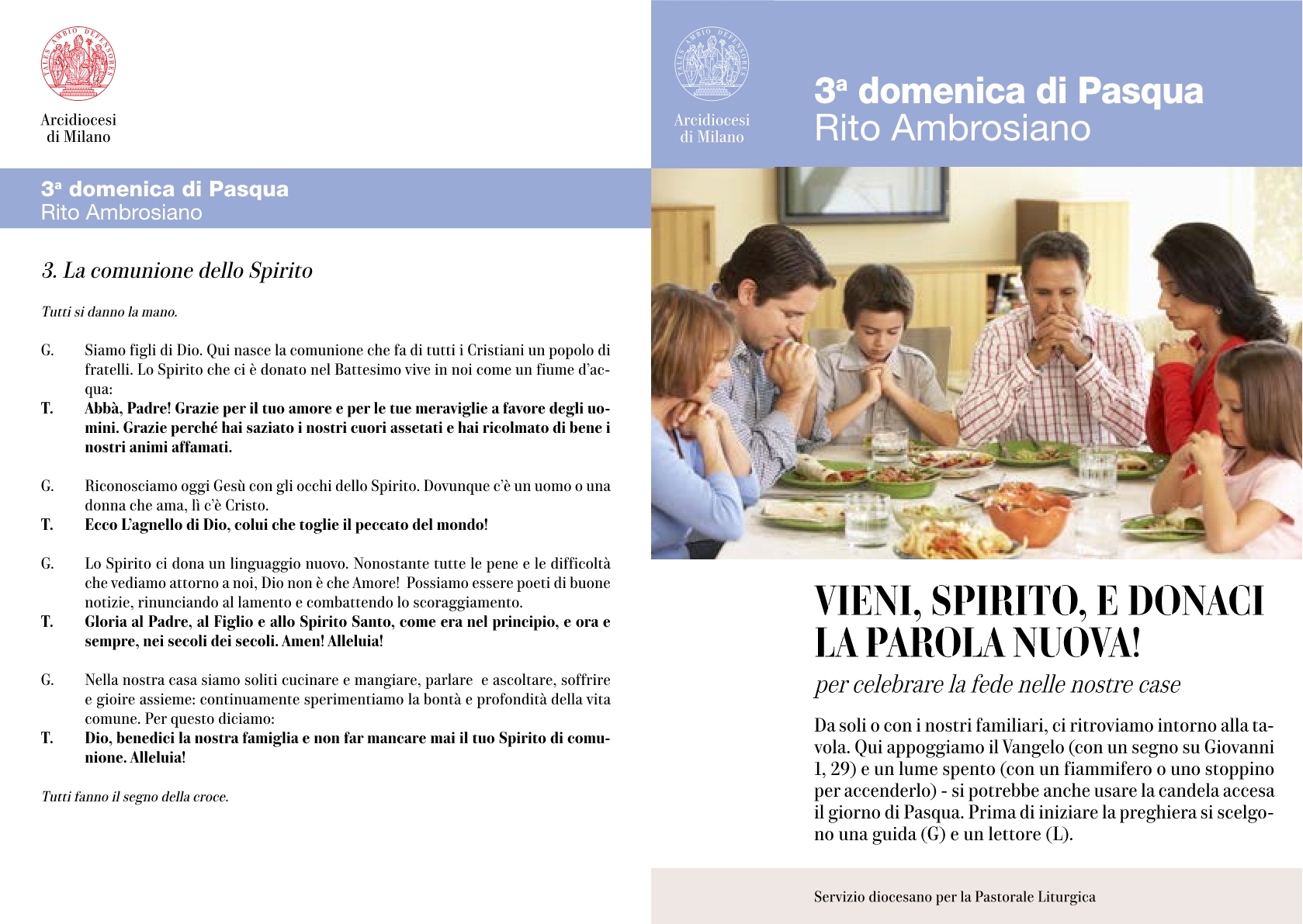 Preghiera in famiglia III domenica di Pasqua1
