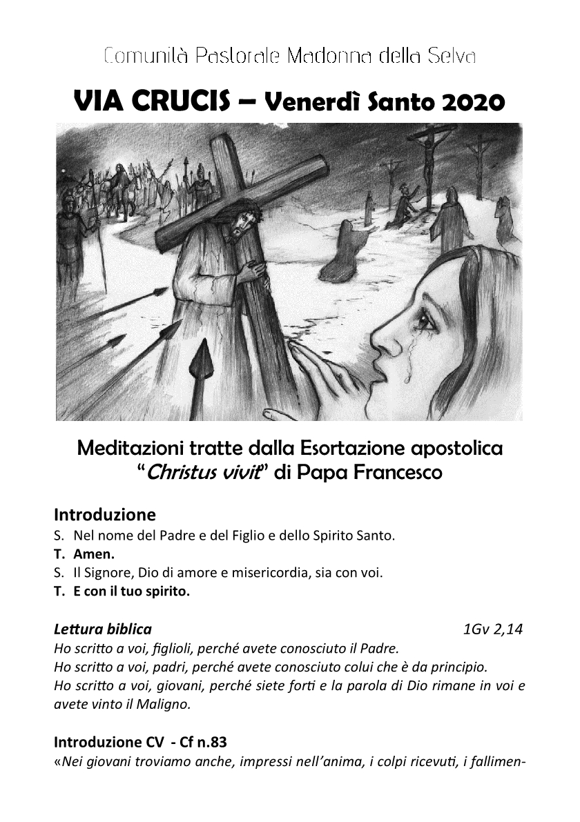 Via Crucis Adulti e giovani ven- Santo 20201