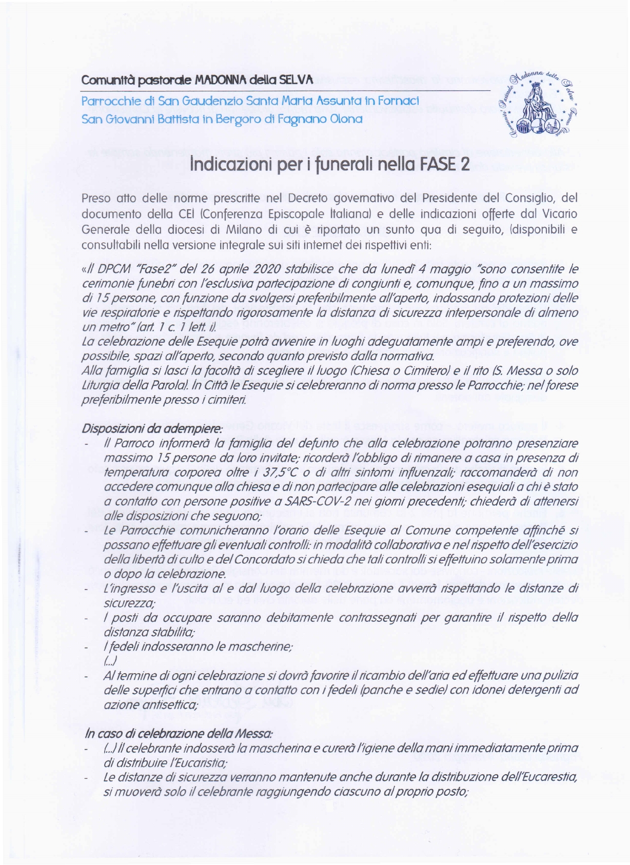 Indicazioni Funerali - fase2 - CP MdS1
