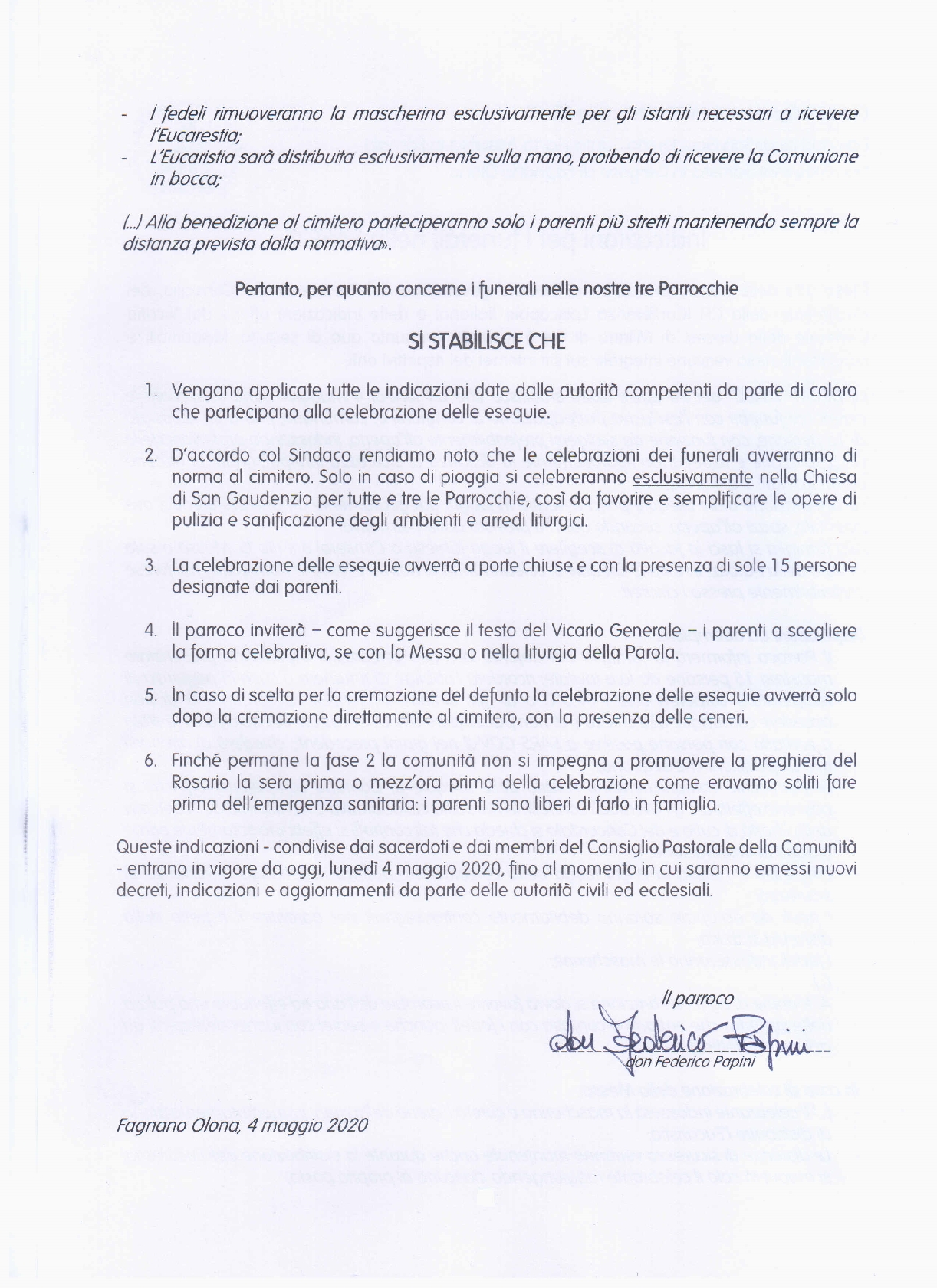 Indicazioni Funerali - fase2 - CP MdS2