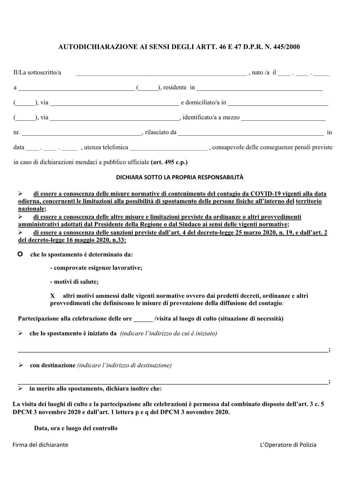 autocertificazione-5-novembre-fedeli1