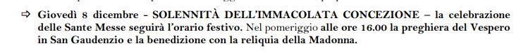 8 dec solennita della immacolata