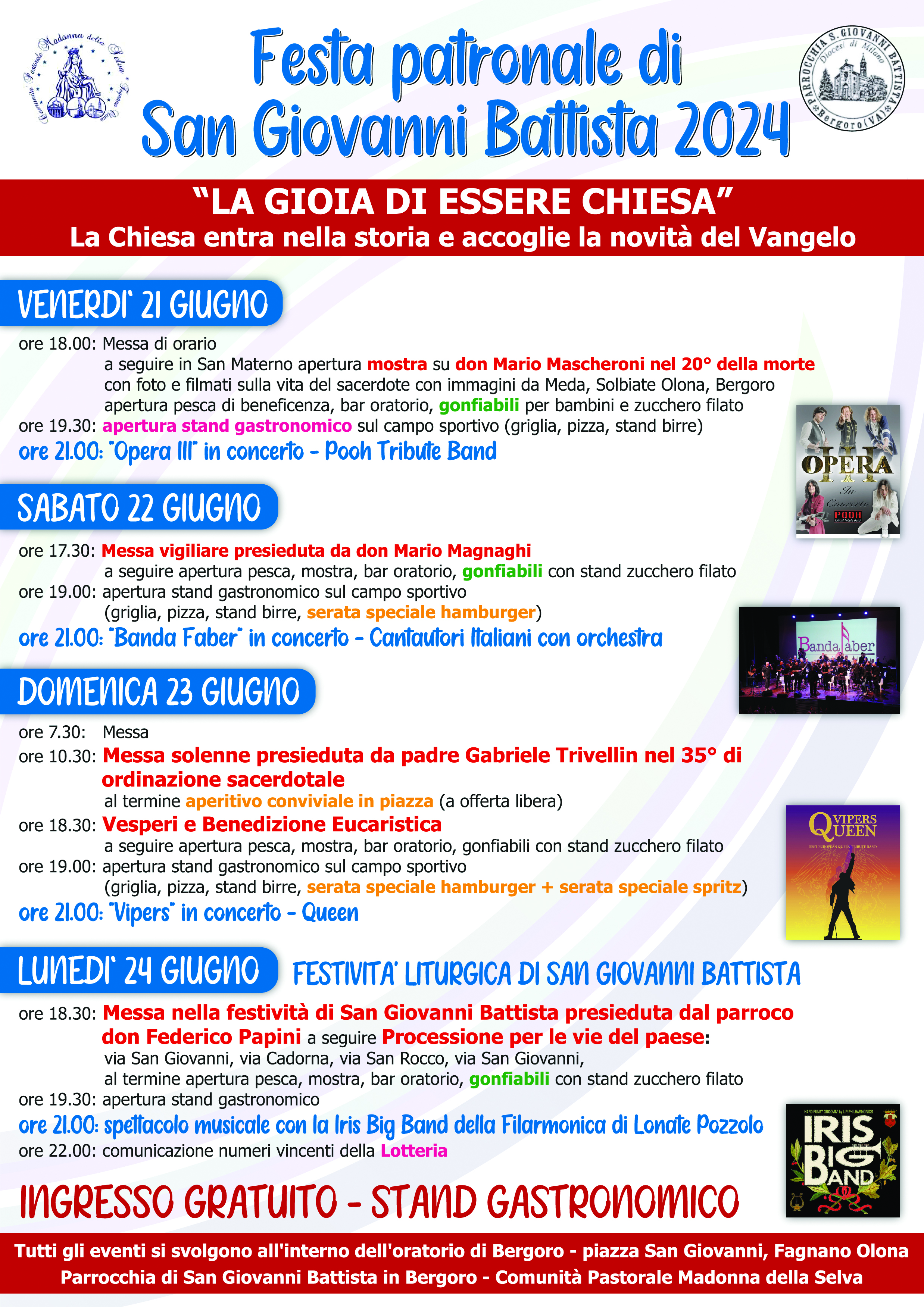 LOCANDINA FESTA PATRONALE BERGORO 2024