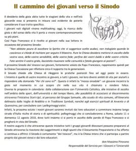 il cammino gsinodo