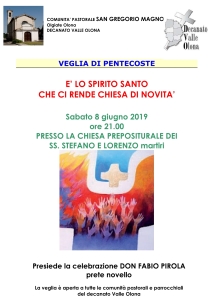 VEGLIA DI PENTECOSTE 20191