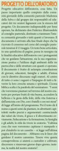progetto ooratorio