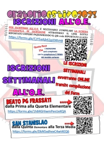 ISCRIZIONI O.E. QRCODE E LINK.21