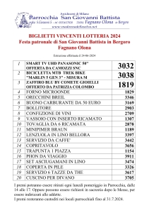 numeri vincenti lotteria 20241