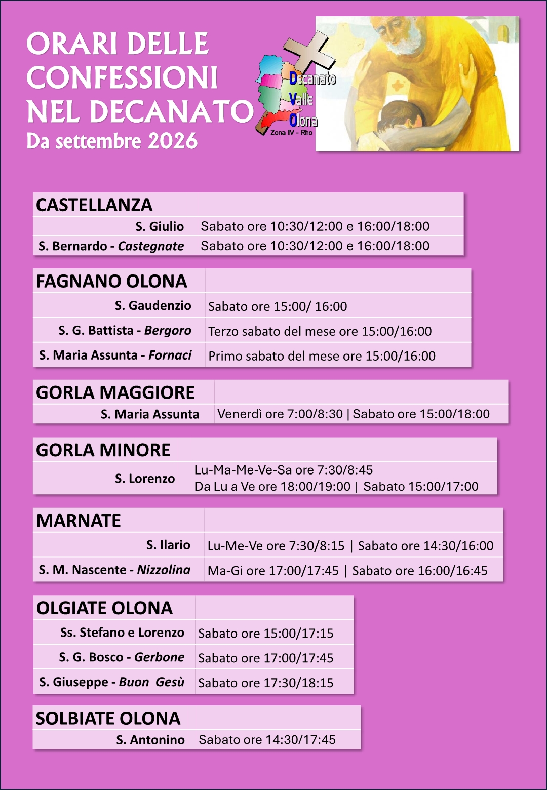 ORARI CONFESSIONI DVO1